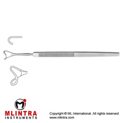 Lid Retractor Hollow Blade Stainless Steel, 16 cm - 6 1/4" Blade Width 14.0 mm